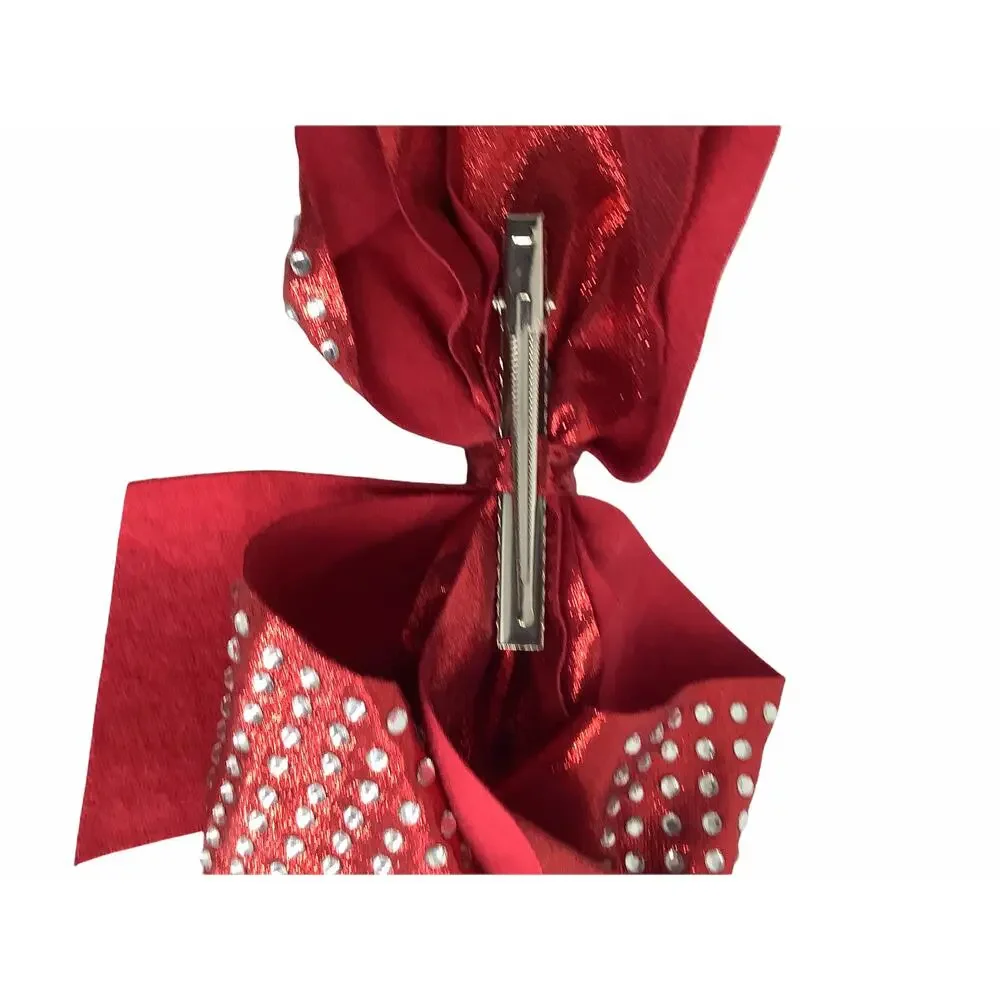 Girl’s Lot of 2 Black & Red Embellished Hair Bows